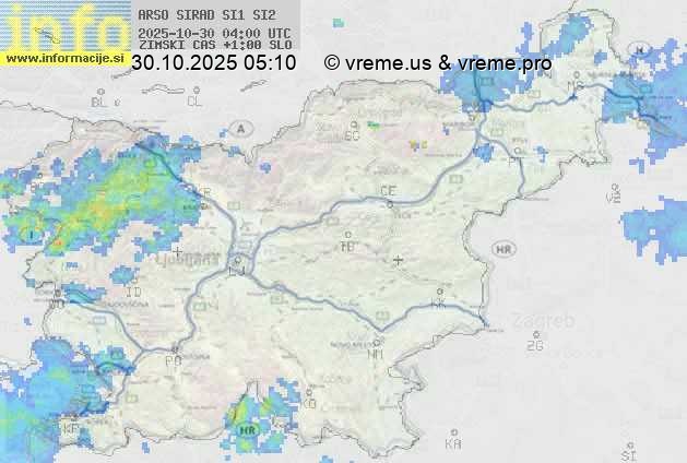 Radarska karta padavin