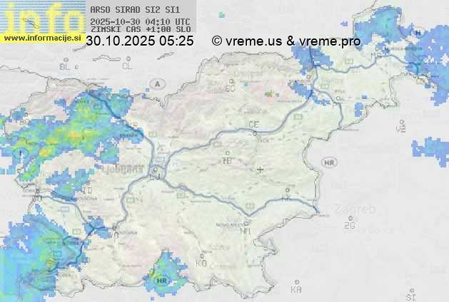 Radarska karta padavin