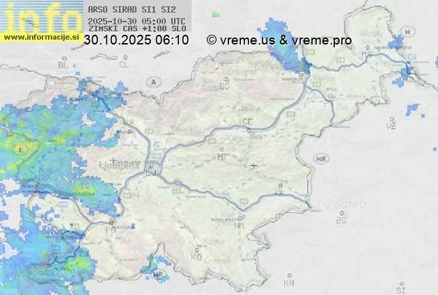 Radarska karta padavin