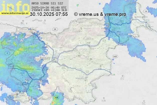Radarska karta padavin