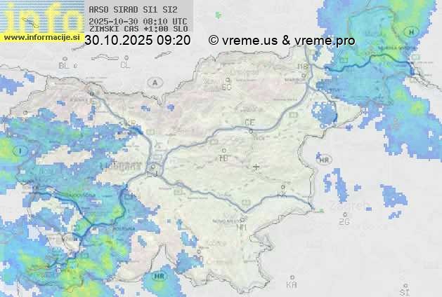 Radarska karta padavin