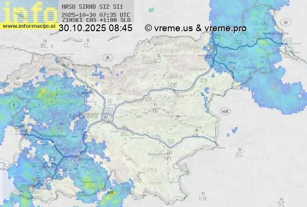 Radarska karta padavin