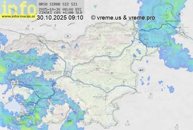 Radarska karta padavin