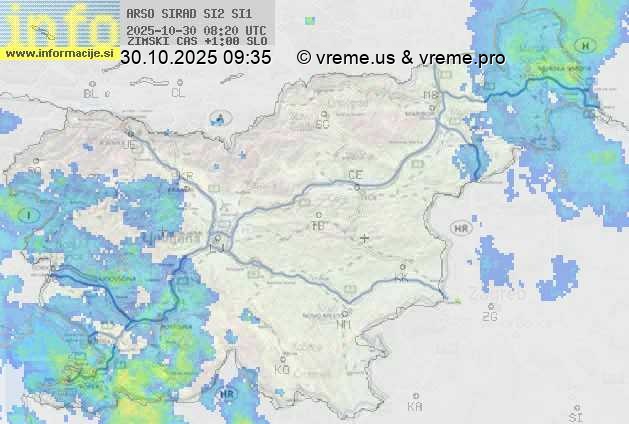 Radarska karta padavin