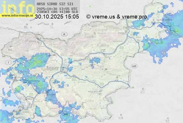 Radarska karta padavin