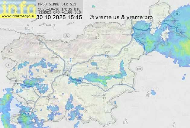 Radarska karta padavin