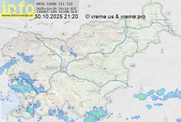Radarska karta padavin