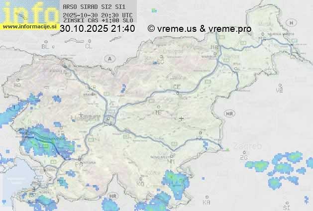 Radarska karta padavin