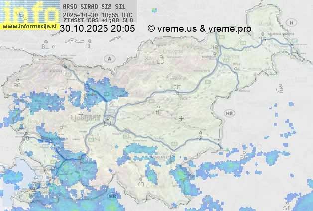 Radarska karta padavin