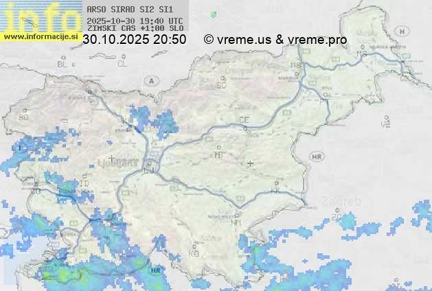 Radarska karta padavin