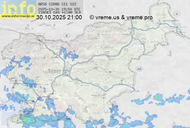 Radarska karta padavin
