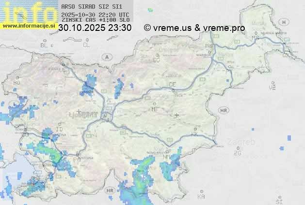 Radarska karta padavin