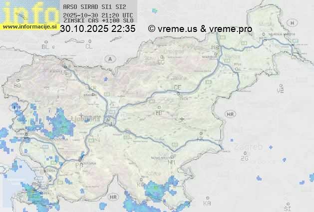 Radarska karta padavin