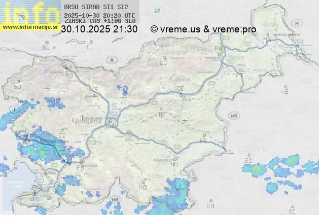 Radarska karta padavin