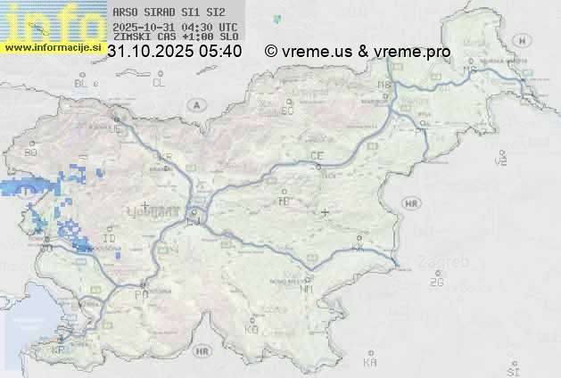 Radarska karta padavin