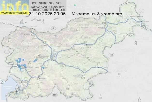 Radarska karta padavin