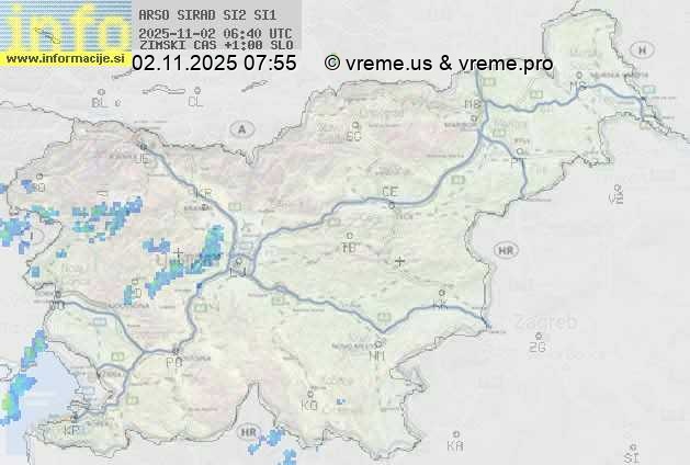 Radarska karta padavin