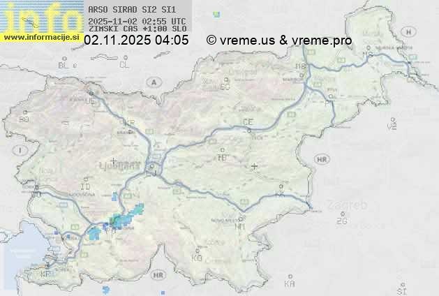 Radarska karta padavin