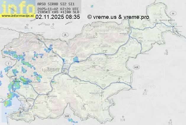 Radarska karta padavin