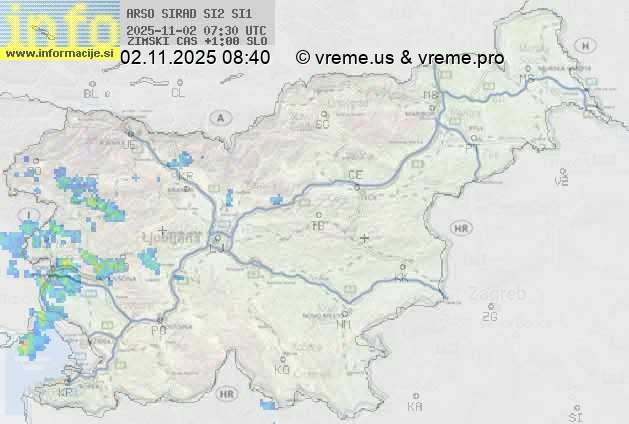 Radarska karta padavin