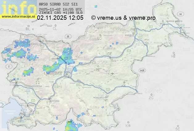 Radarska karta padavin