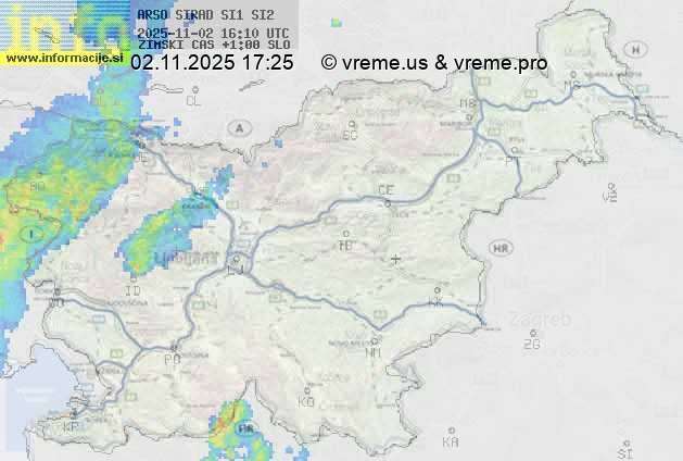 Radarska karta padavin