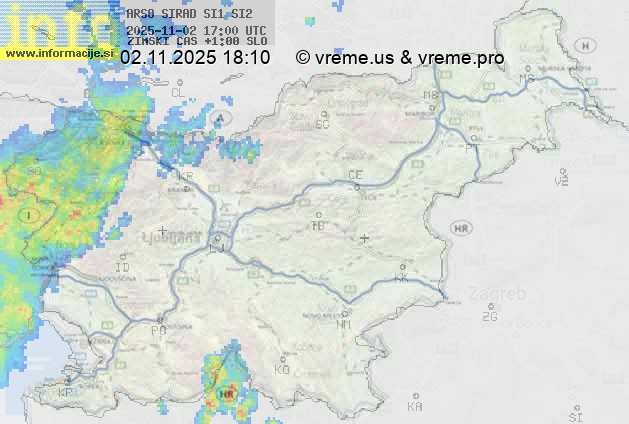 Radarska karta padavin