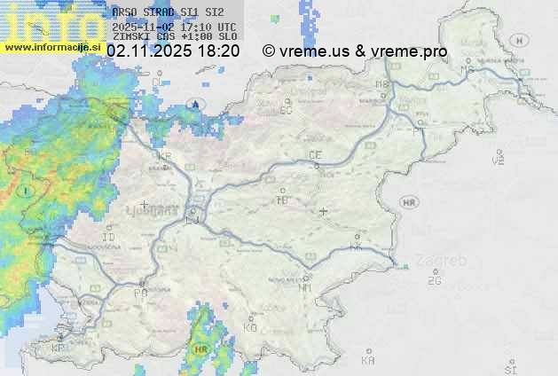 Radarska karta padavin