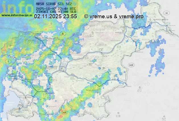 Radarska karta padavin