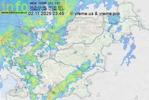 Radarska karta padavin