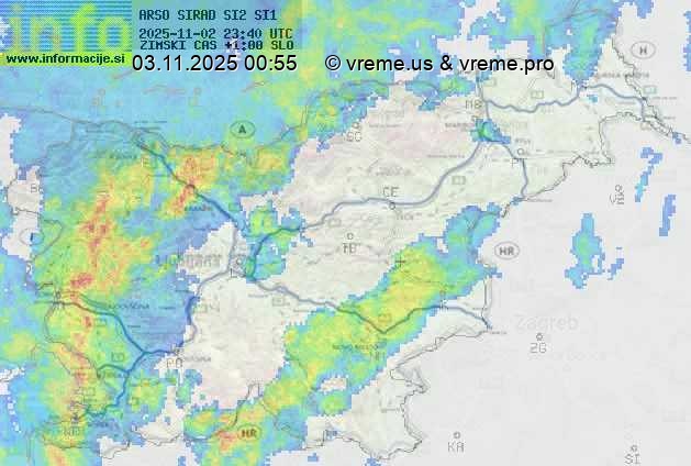 Radarska karta padavin