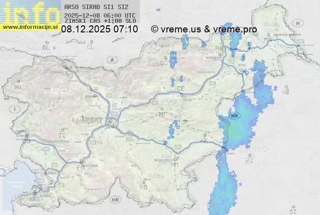 Radarska karta padavin
