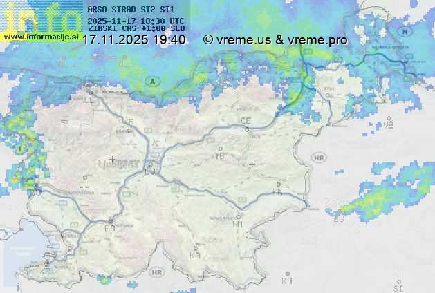 Radarska karta padavin