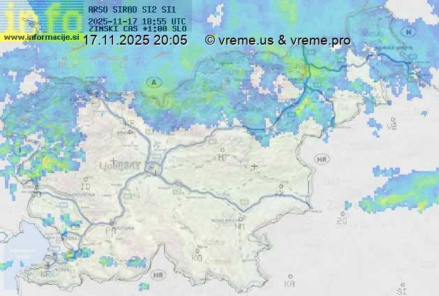 Radarska karta padavin