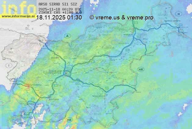 Radarska karta padavin