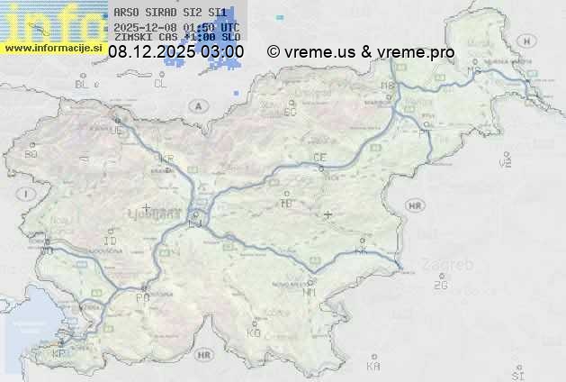 Radarska karta padavin