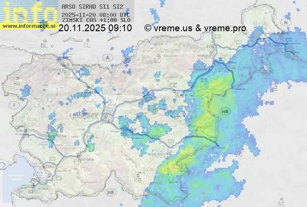 Radarska karta padavin