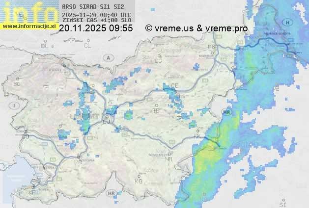 Radarska karta padavin