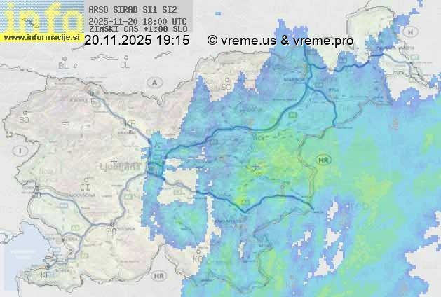 Radarska karta padavin