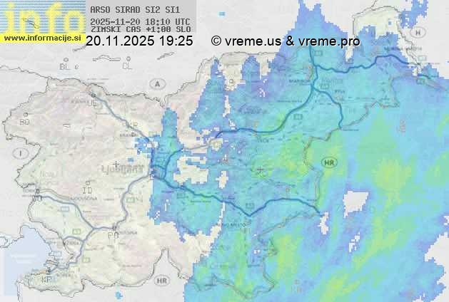 Radarska karta padavin