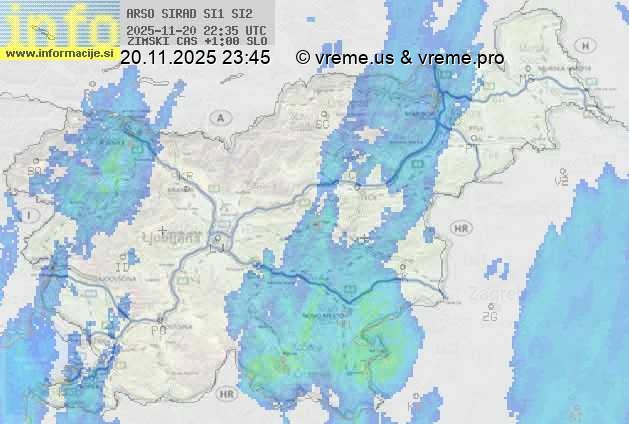 Radarska karta padavin