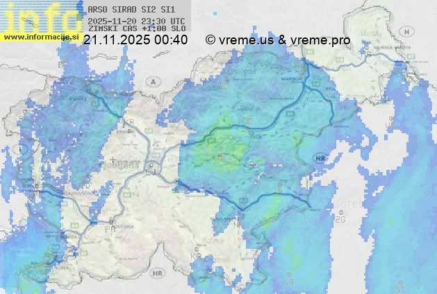 Radarska karta padavin