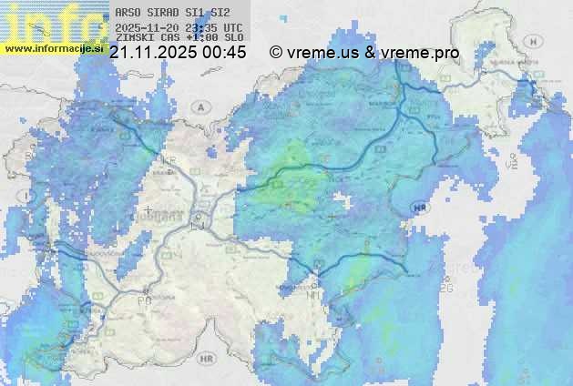 Radarska karta padavin