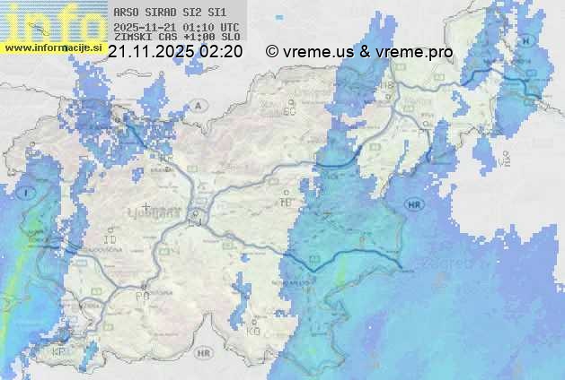 Radarska karta padavin