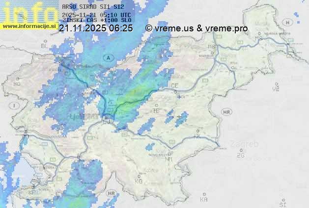 Radarska karta padavin