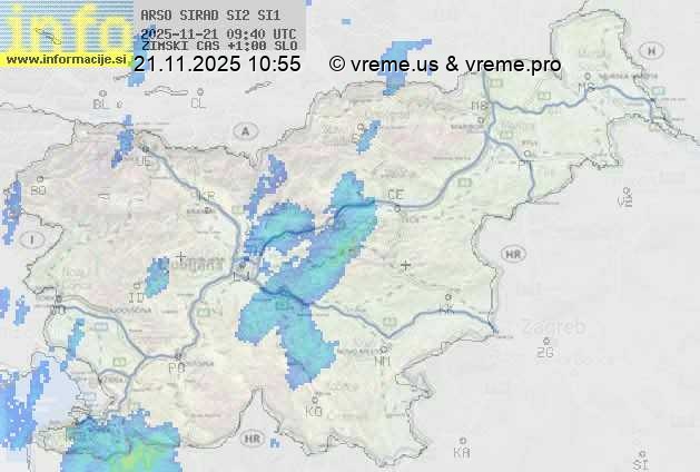 Radarska karta padavin