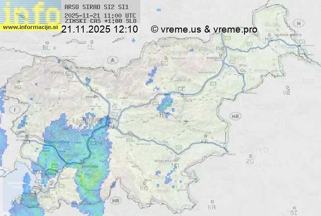 Radarska karta padavin