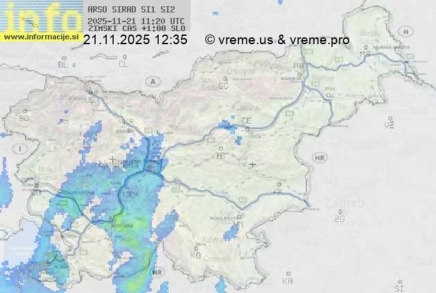 Radarska karta padavin