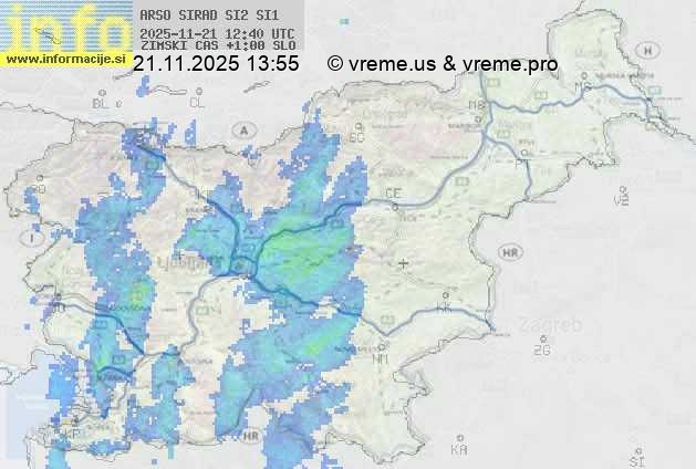 Radarska karta padavin