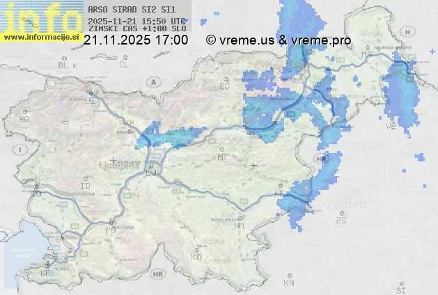 Radarska karta padavin